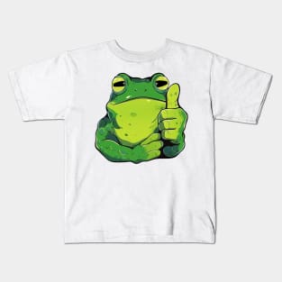 Frog thumbs up Kids T-Shirt